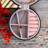 Rose Velvet Jewellery Box