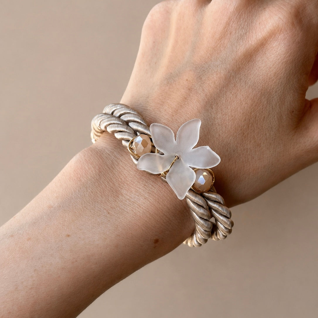 white lily jewelry White Lily Bracelet – Yana's Jewellery