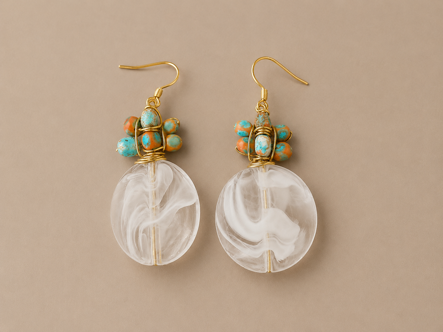 Bohemian Disc Statement earrings