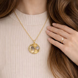 Autumn Neutral Loop Necklace