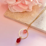 Pink Quartz Necklace