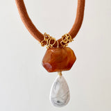 Rustic Amber Necklace