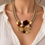 Neutral Floral Necklace