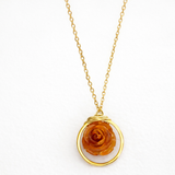 Autumn Rose Necklace