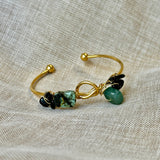 Green & Black Stone  Bangle