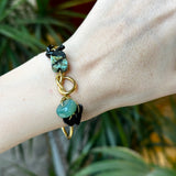 Green & Black Stone  Bangle