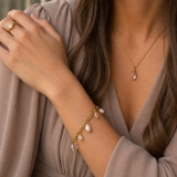 Fresh Water Pearl Charm Bracelet