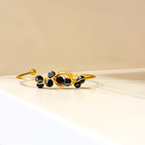 Navy Blue Crystal Bangle