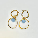 Powder Blue Loop Hoops