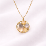 Autumn Neutral Loop Necklace