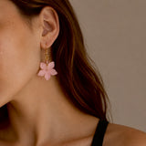 Pink Lilly Earrings