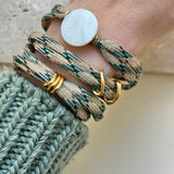 Army Green & Beige Wrap-over