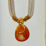 Neutral Drusy Agate Necklace