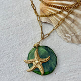 Emerald Starfish Layered Necklace