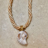Neutral Snail Necklace