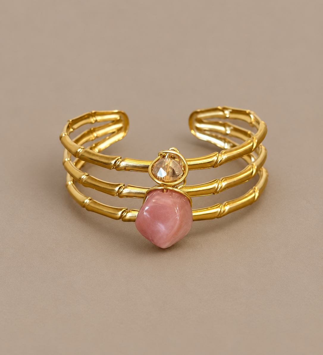 Pink Bamboo Bangle