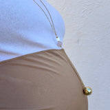 Pregnancy Bola Heart Necklace