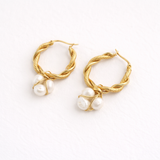 Trio Fresh Water Pearl Rope Hoops