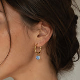 Mykonos Flower Hoops