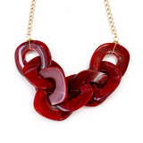 Merry Red Curb Chain statement