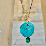 Aqua Teal Pendant