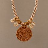 Rattan & Shell Drop Statement