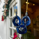 Navy Blue Curb Chain Necklace