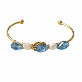 Powder Blue & Pearl Bangle