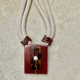 Amber & Pearl Stone Statement