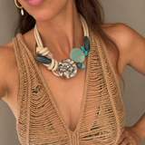 Aqua blue Statement