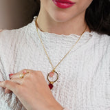 Pink Quartz Necklace