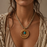 Minimal Rattan Rope Necklace