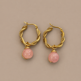 Pastel Pink Rope Hoops