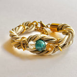 Aquamarine Rope Bracelet