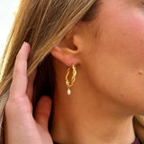 Mini Fresh Water Pearl Rope Hoops