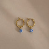 Mykonos Flower Hoops