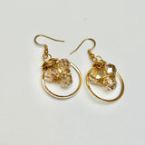 Champagne Trio Loop Earrings