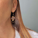 Champagne Trio Loop Earrings