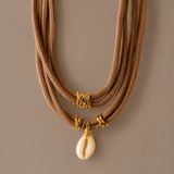 Boho Shell layered Choker