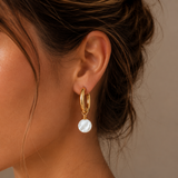 Mother of pearl Semi Hoop