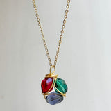 Crystal Trio Necklace