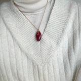 Teal & Burgundy Necklaces