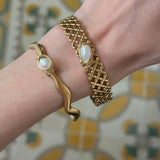 Golden Pearl Bangles