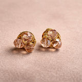 Pink Crystal Studs