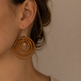 Rattan Boho Earrings