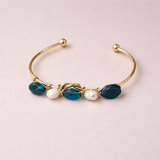 Teal & Pearl Bangle
