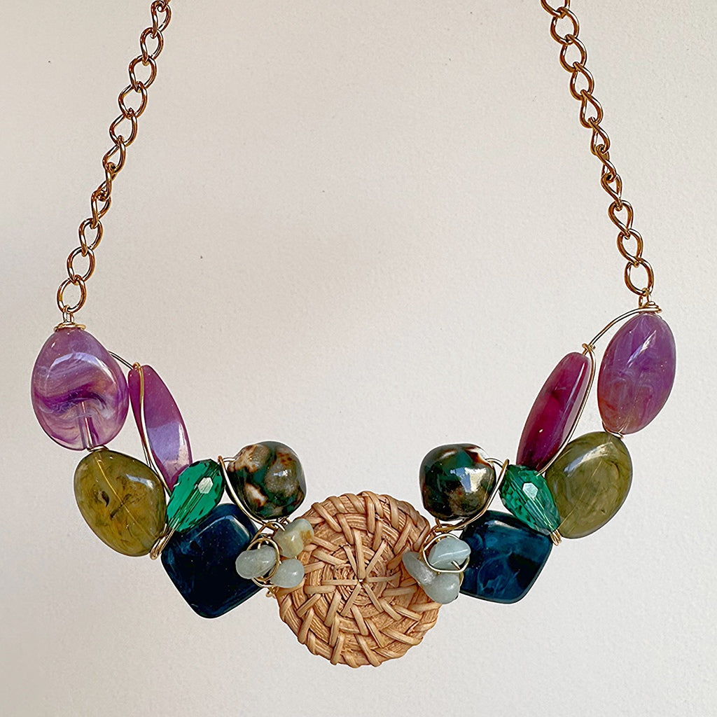 Rattan necklace 