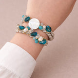 Teal Majesty Rope Bracelet