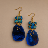 Azure Mosaic Statement earrings