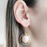 Matt Pink Earrings